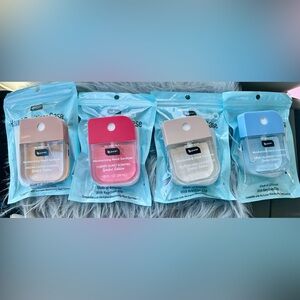 Bpure Hand Sanitizer Set of 4 with 4 White Glitter Cases!